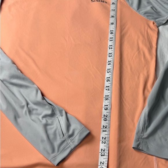 Simms Fishing Women Solarflex Crewneck LS Shirt L Ultra Soft 50UPF Boston Whaler - Picture 6 of 8